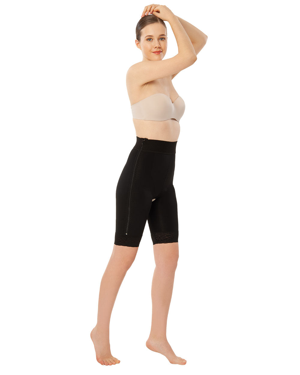 Zippered Waist - Above Knee Liposuction Garment