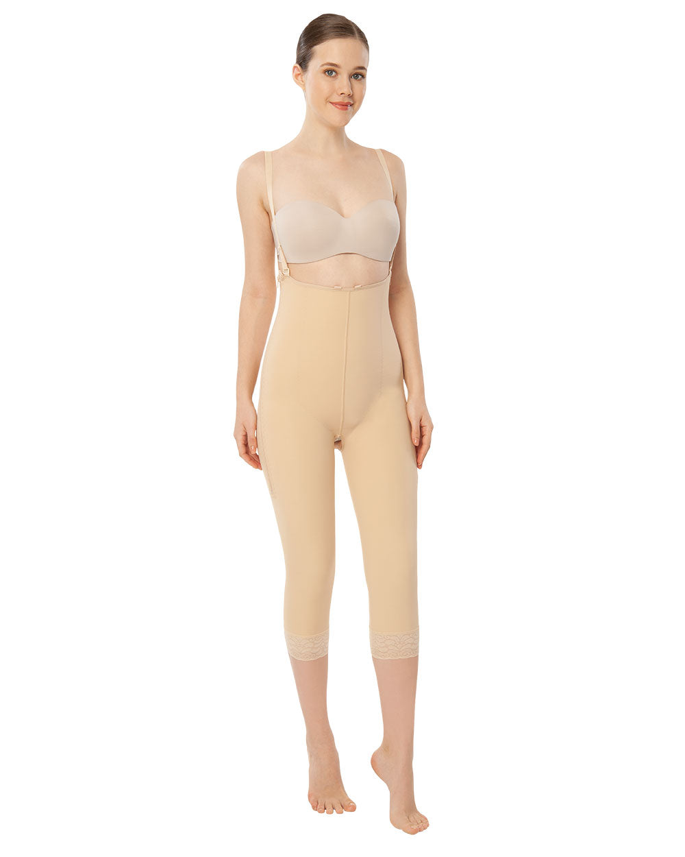 Zippered Under Breast - Below Knee / Extended Back Liposuction Garment