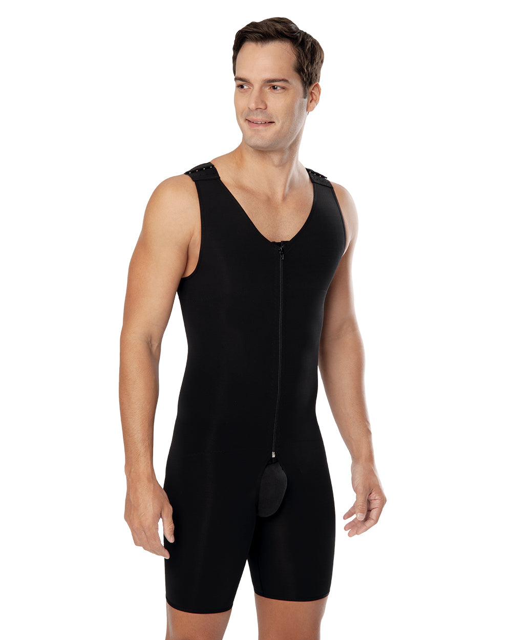 Zippered Above Knee Male Liposuction Body Garment.